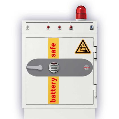 Symbol für feuerfesten Akku-Ladeschrank 
