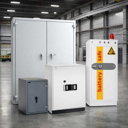 Feuerfeste Tresore in verschiedenen Größen und Ausführungen