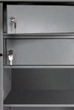 2x Innentresor mit Schlüsselschloss, 180 mm hoch