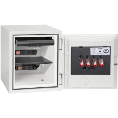 Akku-Lagerschrank TITAN, Modell TITAN BS1282E RAL 9003