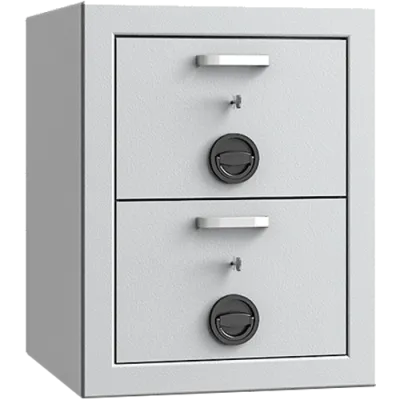Aktentresor, Hängerigistraturschrank Krefeld 01 mit Doppelbartschloss