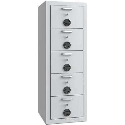 Aktentresor, Hängerigistraturschrank Münster 04 mit Doppelbartschloss