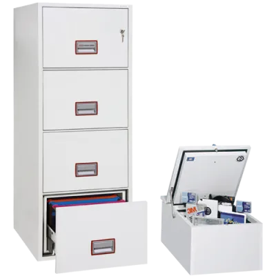 Aktentresor World Classic Vertical Fire File FS2254K mit Dateneinsatz