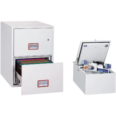Dokumententresor WC Vertical Fire File FS2272K mit Datenschutzeinsatz