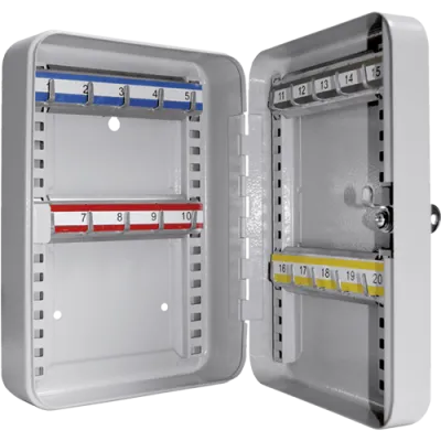Schlüsseltresor, Schlüsselkasten SK 20 mit 4 Hakenleisten