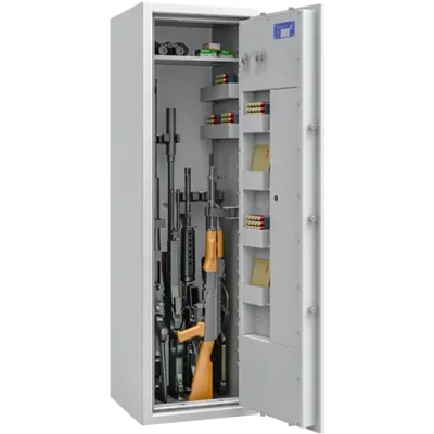 Waffenschrank LUZERN WF 49, Lackierung RAL 7035 lichtgrau