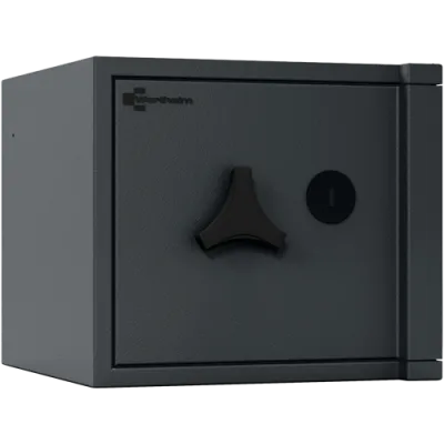 Wertschutzschrank AL 10 mit Doppelbartschloss, RAL 7021