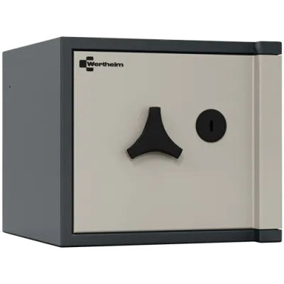 Wertschutzschrank AL 10 mit Doppelbartschloss, RAL 7030