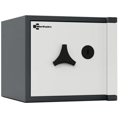 Wertschutzschrank AL 10 mit Doppelbartschloss, RAL 7035