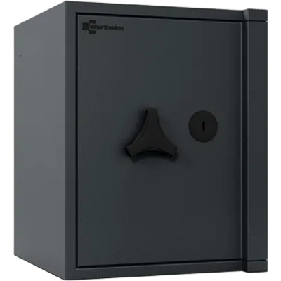 Wertschutzschrank AL 15 mit Doppelbartschloss, RAL 7021