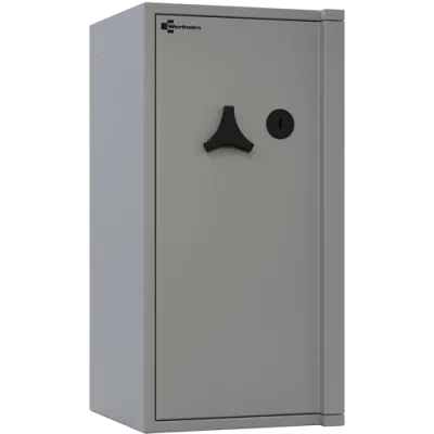 Wertschutzschrank AL 25 mit Doppelbartschloss, RAL 7035