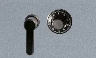 mechanisches Zahlenkombinationsschloss LG 3390, Beschlag 2107 B, mit Hängegriff