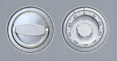 Mechanisches Zahlenkombinationsschloss LaGard 3390 mit Giff, versenkt