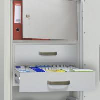 Schublade auf Teleskopschienen, Vollauszug