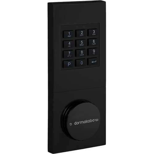 Dorma-Kaba Combi B 90 mit Notschlüssel, pulverisiert schwarz