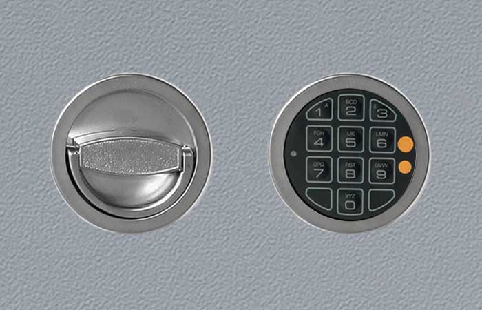 Elektronikschloss Modell LaGard Swingbolt 39 E, versenkte Ausführung