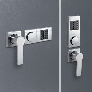Elektronikschloss Kaba-Mauer Combi B 90 mit Griff Vesta