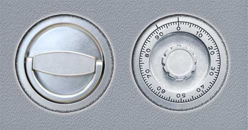 Mechanisches Zahlenkombinationsschloss LaGard 3390 mit Giff, versenkt